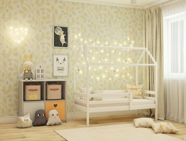Кровать-домик RooRoom RooRoom кд-3 Белый