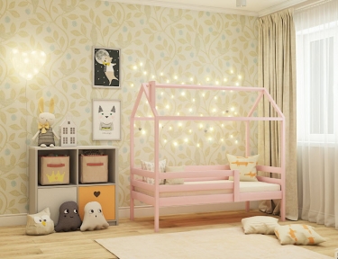 Кровать-домик RooRoom RooRoom кд-3Р Розовый