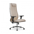 Кресло руководителя Метта Мetta L 1m 50M/2D Infinity Easy Clean MPES Комплект 3 Темно-бежевое