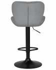 Стул барный DOBRIN DOBRIN BARNY BLACK серый велюр MJ9-75