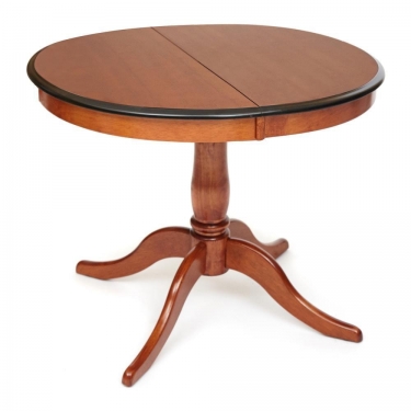 Стол раскладной Tetchair Siena SA-T4EX дерево гевея/мдф, 90+30х90х75см, MAF Brown