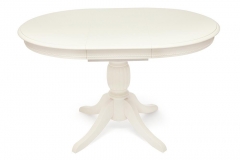 Стол обеденный Tetchair BEATRICE NEW Беатриче New дерево гевея/мдф, Dia 90+35x76 cm, pure white 402