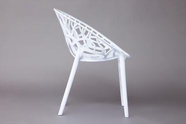 Стул Tetchair BUSH mod. 017 пластик, 6058,580см, белый