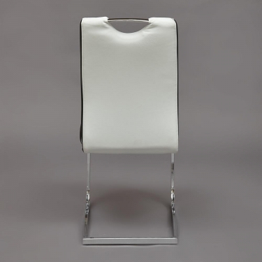 Стул Tetchair STERN mod.1314 металл/экокожа, 42х62х97,5 см, черный/белый