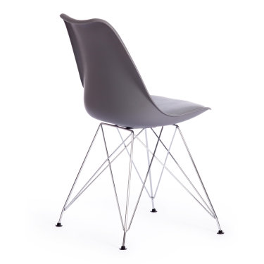Стул Tetchair TULIP IRON CHAIR mod.EC-123 металл/пластик, 54,54883,5см, серый