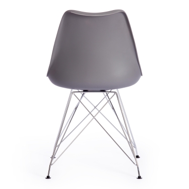 Стул Tetchair TULIP IRON CHAIR mod.EC-123 металл/пластик, 54,54883,5см, серый