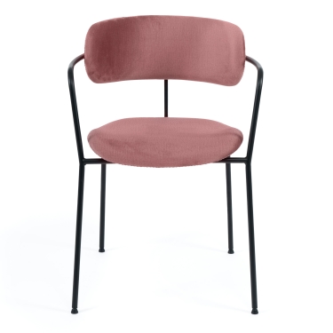 Стул Tetchair CHILLY mod. 7095 ткань/металл, 45x53х88 см, высота до сиденья 50 см, темно-серый barkhat 14/черный