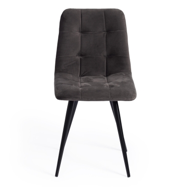 Стул Tetchair CHILLY mod. 7095 ткань/металл, 45x53х88 см, высота до сиденья 50 см, коричневый barkhat 12/черный