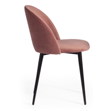 Стул барный Tetchair KISH mod. 714 ткань/металл, 50х57х110 см, высота до сиденья 78 см, коричневый barkhat 11/черный