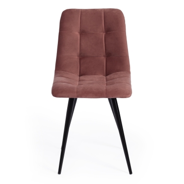 Стул барный Tetchair KISH mod. 714 ткань/металл, 50х57х110 см, высота до сиденья 78 см, коралловый barkhat 15 /черный