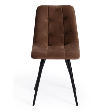Стул барный Tetchair KISH mod. 714 ткань/металл, 50х57х110 см, высота до сиденья 78 см, коралловый barkhat 15 /черный