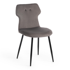 Стул Tetchair ROBOCOP mod. DC0128 вельвет/металл, 57 х 46 х 85 см , серый HLR 24/черный