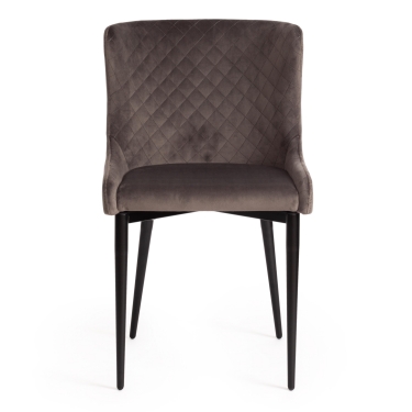 Стул Tetchair MANTRA mod. 713 ткань/металл, 49х61х82 см, высота до сидения 49 см, коричневый barkhat 11/черный