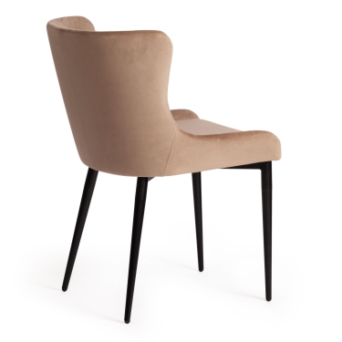 Стул Tetchair CHILLY X mod. 7096 ткань/металл, 45x53х88 см, высота до сиденья 50 см, коричневый barkhat 11/черный