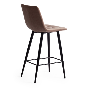 Стул Tetchair TULIP mod. 73 дерево/пластик/ПУ, 53 х 49 х 83 см , прозрачный/Transparent, подушка белая/Cushion whit