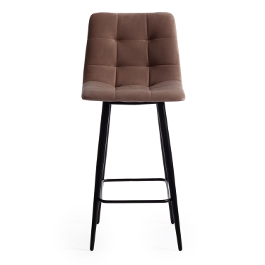 Стул Tetchair TULIP mod. 73 дерево/пластик/ПУ, 53 х 49 х 83 см , прозрачный/Transparent, подушка белая/Cushion whit