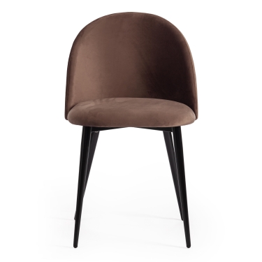 Стул Tetchair CHILLY mod. 7095-1 ткань/металл, 45x53х88 см, высота до сиденья 50 см, бежевый barkhat 5/белый