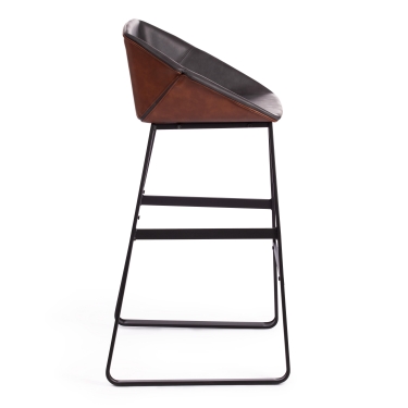 Стул Tetchair CHILLY mod. 7095-1 ткань/металл, 45x53х88 см, высота до сиденья 50 см, бежевый barkhat 5/черный