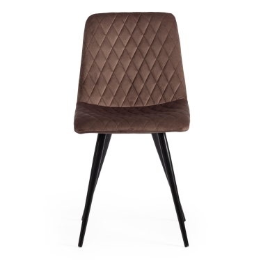 Стул Tetchair CHILLY mod. 7095-1 ткань/металл, 45x53х88 см, высота до сиденья 50 см, коралловый barkhat 15 /белый
