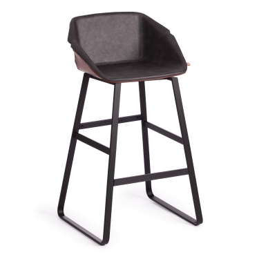 Стул Tetchair CHILLY mod. 7095-1 ткань/металл, 45x53х88 см, высота до сиденья 50 см, коралловый barkhat 15 /черный