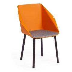 Стул Tetchair CHILLY mod. 7095-1 ткань/металл, 45x53х88 см, высота до сиденья 50 см, коричневый barkhat 12/черный