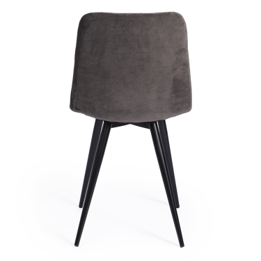 Стул Tetchair CHILLY X mod. 7096-1 ткань/металл, 45x53х88 см, высота до сиденья 50 см, коричневый barkhat 12/черный