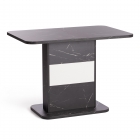 Стол обеденный Tetchair SMART ЛДСП, 105-140х68,6х75 см, Мрамор Блэк Роял/Белый