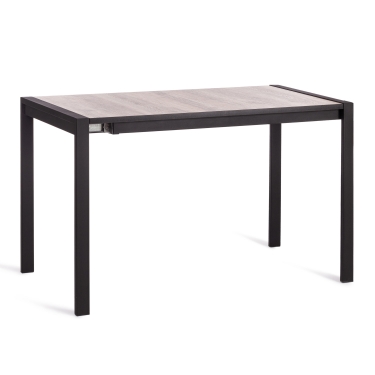 Стол Tetchair GALEON ЛДСП/HPL/металл, 110 x 70+45 x 75 см, Береза Таксус/черный