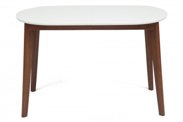 Комплект обеденный Tetchair ANDREA GRAND стол со стеклом+6 кресел+ подушки Pecan Washed античн. орех, Ткань рубчик, цвет кремовый