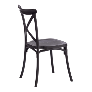 Стул Tetchair CROSS mod. PL24 пластик, 48 х 58 х 89 см, Black черный 05