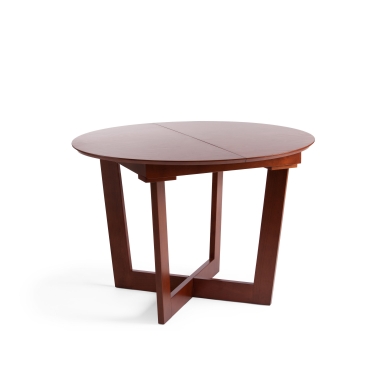 Стол овальный раскладной Tetchair Oakland -SWC- 4296-SWC дерево гевея/мдф, 160 199/238 х 106 х 75 см, Tobacco