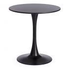 Стол Tetchair TULIP 70 mod. 46 металл / МДФ, 70 x 70 x 75 см, Black черный