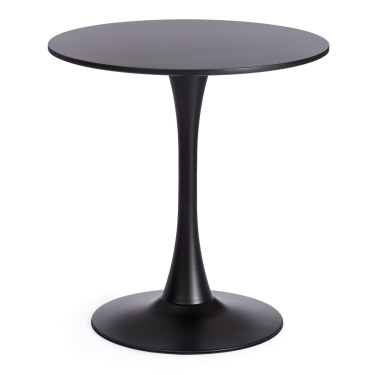 Стол Tetchair TULIP 70 mod. 46 металл / МДФ, 70 x 70 x 75 см, Black черный