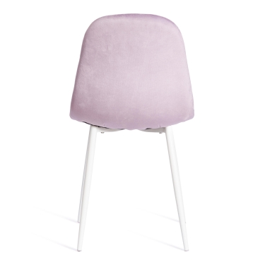 Стул Tetchair BREEZE mod. 4724 вельвет/металл, 44 х 53 х 87 см, Light lavander светло-лавандовый HLR26 / белый