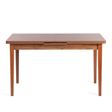 Стол обеденный Tetchair AISHA mod. 1151 ЛДСП+меламин/дерево граб, 130+35 х 80 х 75 см, walnut орех