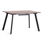 Стол обеденный Tetchair DARWIN МДФ HPL 0,6 мм/металл, 85х130-170х75 см, Дуб Вотан/чёрный