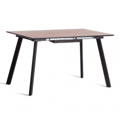 Стол обеденный Tetchair DARWIN МДФ HPL 0,6 мм/металл, 85х130-170х75 см, Дуб Вотан/чёрный