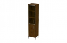 Стеллаж стекло в раме Skyland В431.9 R Орех Даллас