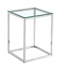 Журнальный стол Stool Group ТАУН 40x40 Серебро