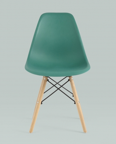 Стул Stool Group Eames DSW 4 шт. Серо-зеленый