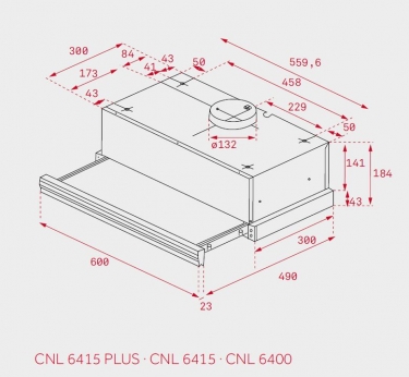 Вытяжка Teka Teka CNL 6400 STAINLESS STEEL