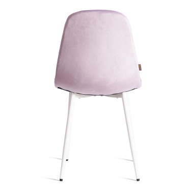 Стул Tetchair BREEZE mod. JSC-58 Велюр/металл , 44 х 53 х 86 см, Lavender лавандовый HLR26 / белый