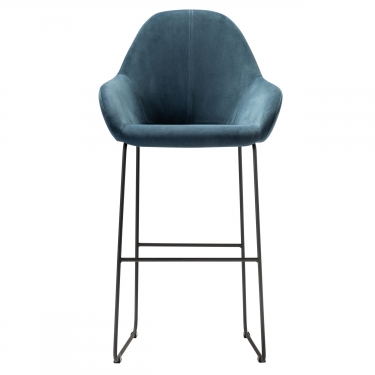 Стул R-home Kent бар Diag blue/Линк