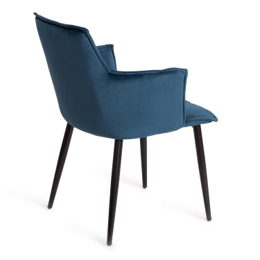 Стул Tetchair SASKIA mod. 8283 / 1 шт. в упаковке металл/ткань, 55 х 61 х 85см, синий G062-48/черный