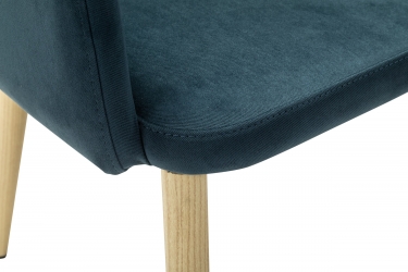 Кресло R-home Ledger К Diag blue/нат.дуб