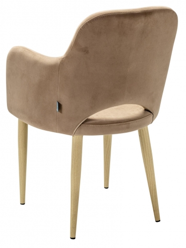 Кресло R-home Ledger К Diag beige/нат.дуб