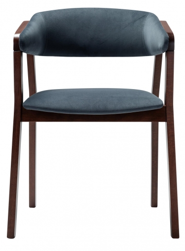 Кресло R-home Dalia Soft Grey/Темный орех
