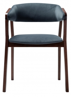 Кресло R-home Dalia Soft Grey/Темный орех