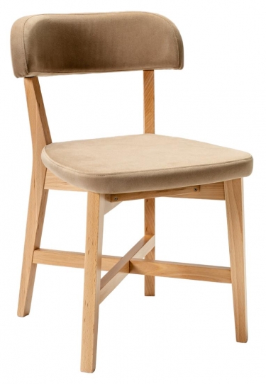 Стул R-home Frank Pro Diag Beige/Натуральный бук