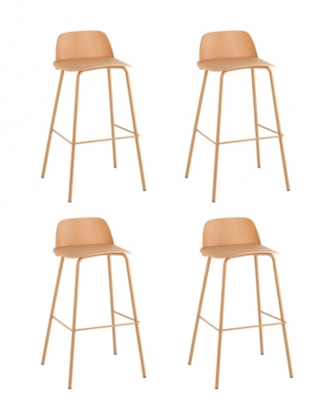 Стул барный Stool Group Mist желтый 4 шт